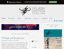 Tablet Screenshot of flashfictiononline.com